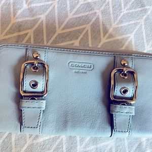 Coach zip around buckle wallet NWOT!